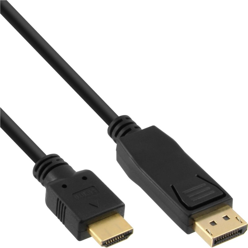 InLine 30er Bulk-Pack DisplayPort zu HDMI Konverter Kabel - schwarz - 2m (B-17182)