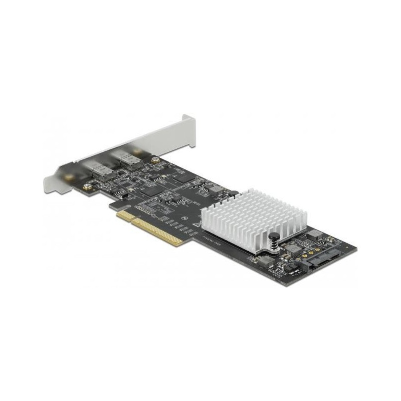 DeLOCK - USB-Adapter - PCIe 3.0 x8 Low-Profile - USB-C 3,2 Gen 2x2 x 2 (89011)