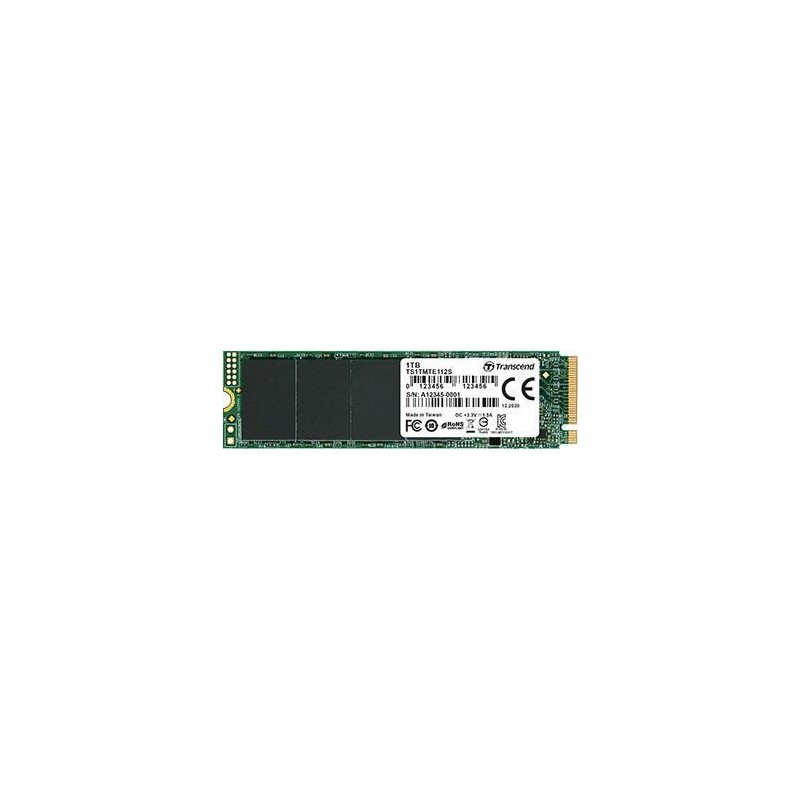 Transcend 112S M.2 1000 GB PCI Express 3.0 3D NAND NVMe (TS1TMTE112S)