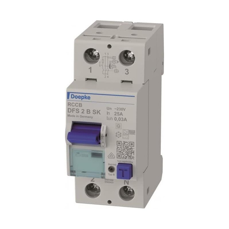 Doepke Fehlerstromschutzschalter DFS2 025-2/0,03-B SK (09124598)