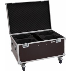 ROADINGER Flightcase 4x LED TMH-X4 mit Rollen (31005175)