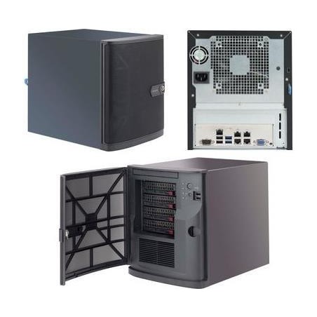 Super Micro Supermicro SC721 TQ-350B - Tower - Mini-ITX 350 Watt (ATX) - Schwarz - USB (CSE-721TQ-350B)