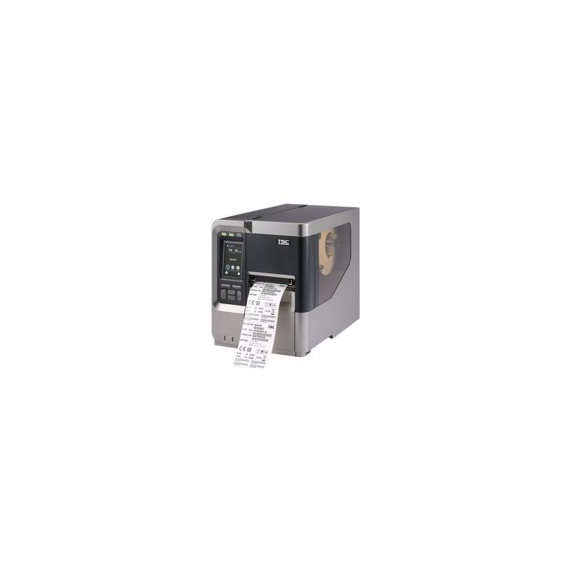 TSC MX341P, 12 Punkte/mm (300dpi), Disp., RTC, USB, USB-Host, RS232, Ethernet Etikettendrucker, Thermotransfer, Auflösung: 12 P