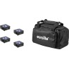 EUROLITE Set 4x AKKU Flat Light 3 sw + Soft-Bag (20000474)