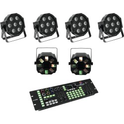 EUROLITE Set 4x LED SLS-7 HCL Floor + 2x LED FE-700 + DMX LED Color Chief Controller (20000434)