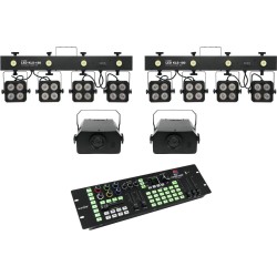 EUROLITE Set 2x LED KLS-180 + 2x LED WF-40 + DMX LED Color Chief Controller (20000435)