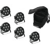 EUROLITE Set 5x LED SLS-7 HCL Spot + Soft-Bag (20000427)
