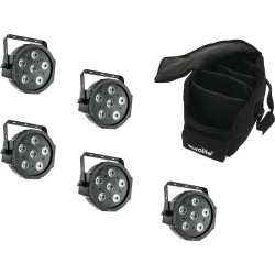 EUROLITE Set 5x LED SLS-6 TCL Spot + Soft-Bag (20000426)