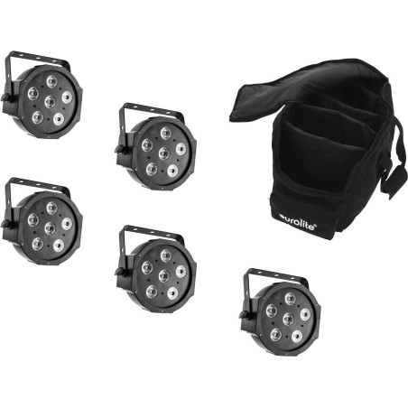 EUROLITE Set 5x LED SLS-6 TCL Spot + Soft-Bag (20000426)