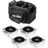 EUROLITE Set 4x AKKU IP Flat Light 1 chrom + Soft-Bag (20000425)