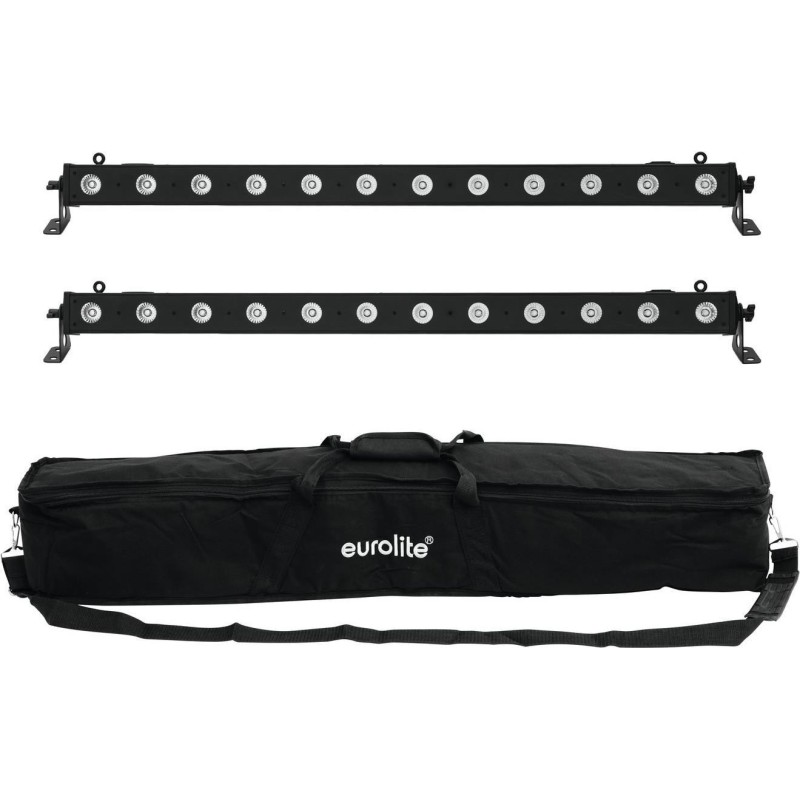 EUROLITE Set 2x LED BAR-12 QCL RGBA + Soft-Bag (20000415)