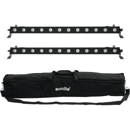 EUROLITE Set 2x LED BAR-12 QCL RGBA + Soft-Bag (20000415)