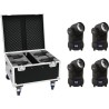 EUROLITE Set 4x LED TMH-X1 Moving-Head Beam + Case (20000357)