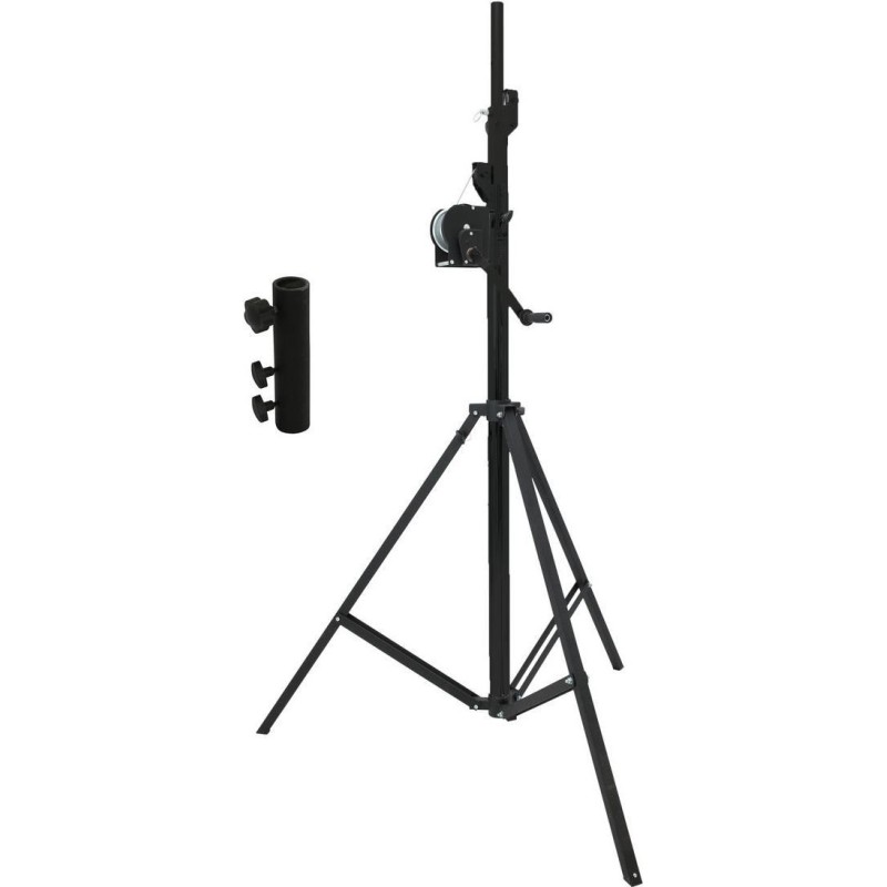 EUROLITE Set STT-400/85 Kurbelstativ TÜV/GS schwarz + STV3529 Adapter lang (20000328)