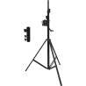EUROLITE Set STT-400/85 Kurbelstativ TÜV/GS schwarz + STV3529 Adapter lang (20000328)