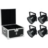 EUROLITE Set 4x LED PAR-56 QCL Short sw + EPS Case (20000323)