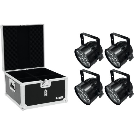 EUROLITE Set 4x LED PAR-56 HCL Short sw + EPS Case (20000327)