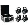 EUROLITE Set 4x LED PAR-56 HCL Short sw + EPS Case (20000327)