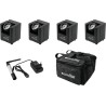 EUROLITE Set 4x AKKU UP-1 + SB-4 Soft-Bag + QuickDMX Funksender (20000267)