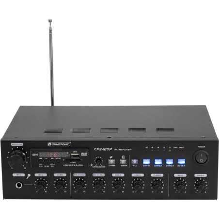 Omnitronic 80709704 Audioverstärker Leistung/Phase Schwarz (80709704)