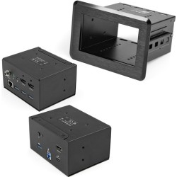 StarTech.com Tischanschlussfeld mit Laptop-Dockingstation - 3840 x 2160 Pixel - 30 Hz - Schnelles Ethernet - Gigabit Ethernet -