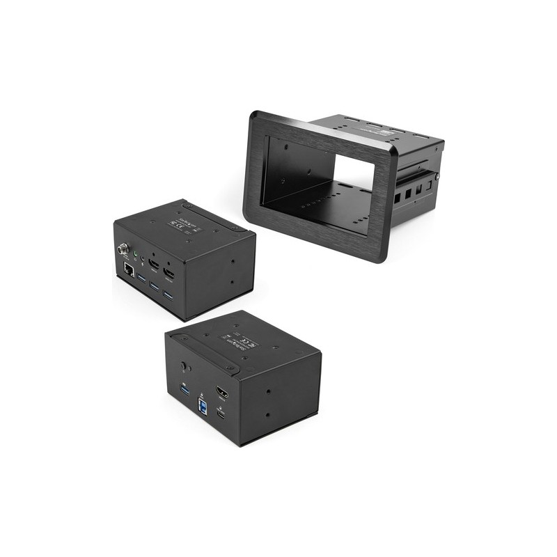 StarTech.com Tischanschlussfeld mit Laptop-Dockingstation - 3840 x 2160 Pixel - 30 Hz - Schnelles Ethernet - Gigabit Ethernet -