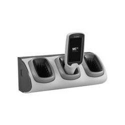 Zebra 3-Slot High Density Non-Locking Cradle - Handheld-Ladestation - 3 Ausgangsstecker - für Zebra MC18 Personal Shopper (CRD-