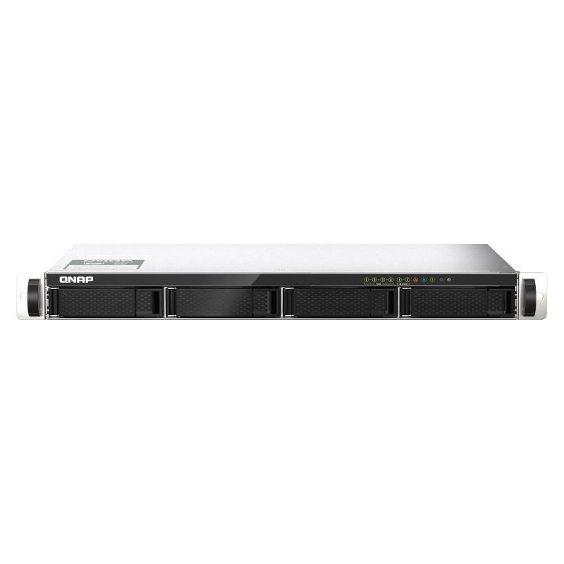 QNAP TS-435XEU-4G - NAS-Server - 4 Schächte - SATA 6Gb/s - RAID 0, 1, 5, JBOD - RAM 4 GB - iSCSI Support - 1U