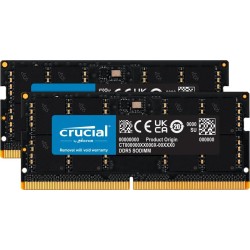 Crucial CT2K32G48C40S5 DDR5 Speichermodul 64 GB (2x 32 GB) 4800 MHz SO-DIMM Laptop (CT2K32G48C40S5)