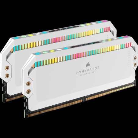 CORSAIR Dominator Platinum RGB - DDR5 - Kit - 64GB: 2 x 32GB - DIMM 288-PIN - 5200 MHz / PC5-41600 - CL40 weiß (CMT64GX5M2B5200