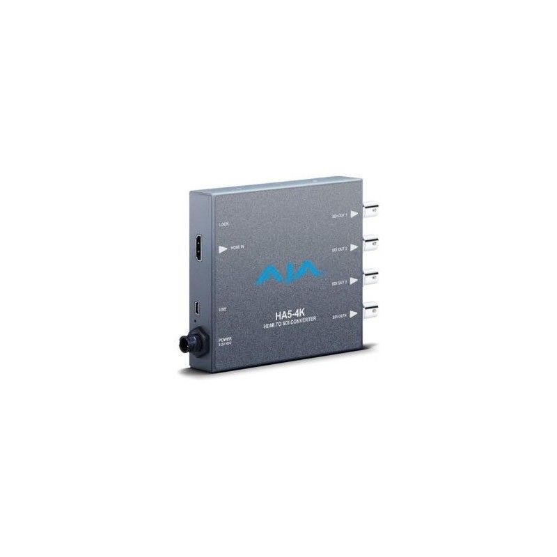AJA HA5-4K Mini-Converter - Umwandlung von HDMI zu 4K SDI - 4 x 3G SDI Ausgängen (HA5-4K)