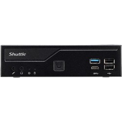 Shuttle XPC slim DH610 - Barebone - Slim-PC - LGA1700-Sockel - Intel H610 - keine CPU - RAM 0GB - GigE, 2,5 GigE - Schwarz (DH6