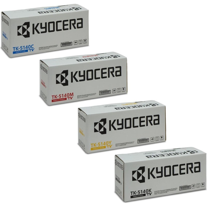 Kyocera Original TK-5140 Toner - 4er Multipack (cyan, magenta, gelb, schwarz) (OPTK5140set)