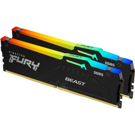 Kingston Technology FURY Beast RGB Speichermodul 16 GB 2 x 8 GB DDR5 6000 MHz (KF560C36BBEAK2-16)