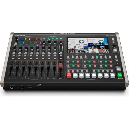 ROLAND VR-120HD - 4-Channel Streaming AV-Mixer (7 " Touchscreen | HD-SDI & HDMI | 42-Kanal Audio Mixer | PTZ-Steuerung | USB-C "