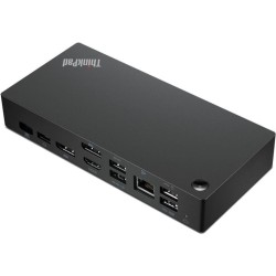 Lenovo ThinkPad Universal USB-C Smart Dock Kabelgebunden USB 3.2 Gen 1 (3.1 Gen 1) Type-A + Type-C Schwarz (40B20135IT)
