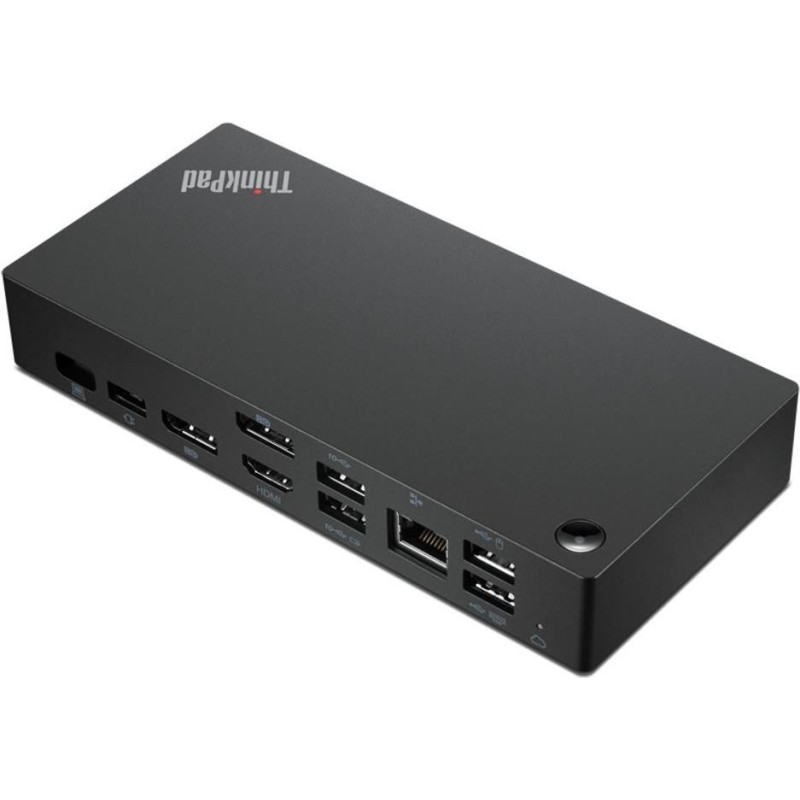 Lenovo ThinkPad Universal USB-C Smart Dock Kabelgebunden USB 3.2 Gen 1 (3.1 Gen 1) Type-A + Type-C Schwarz (40B20135IT)