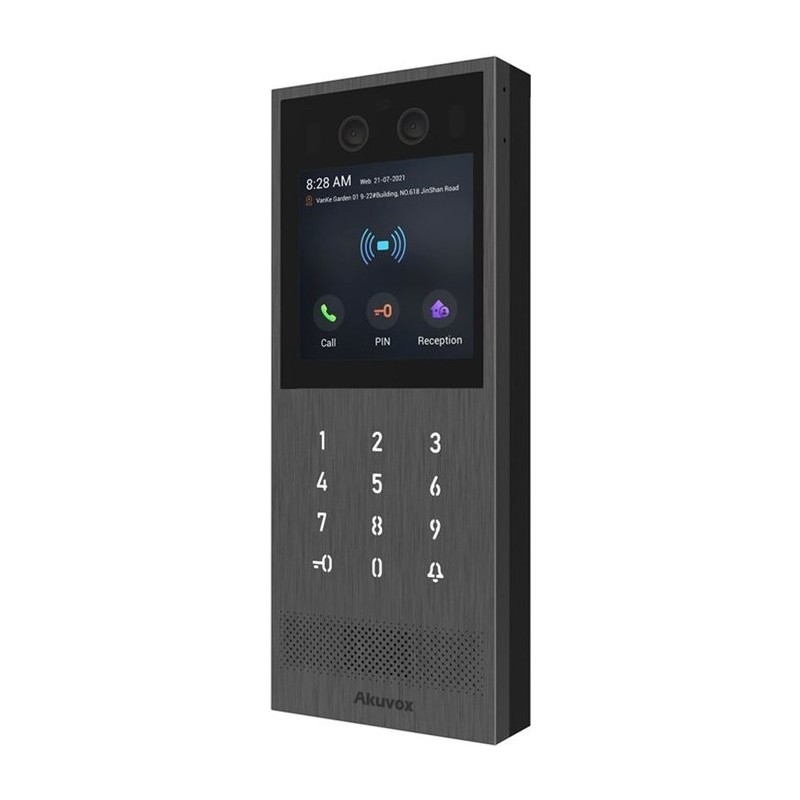 Akuvox Video-TFE X912S Kit On-Wall, big touch screen, card reader, black (X912S)