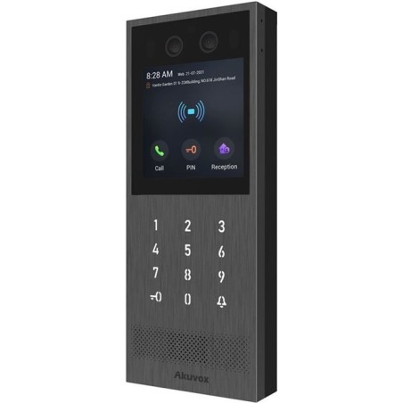Akuvox Video-TFE X912S Kit On-Wall, big touch screen, card reader, black (X912S)
