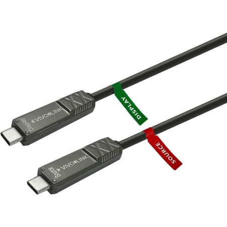 Vivolink PROUSBCMM15OP USB Kabel 15 m USB 3.2 Gen 2 (3.1 Gen 2) USB C Schwarz (PROUSBCMM15OP)