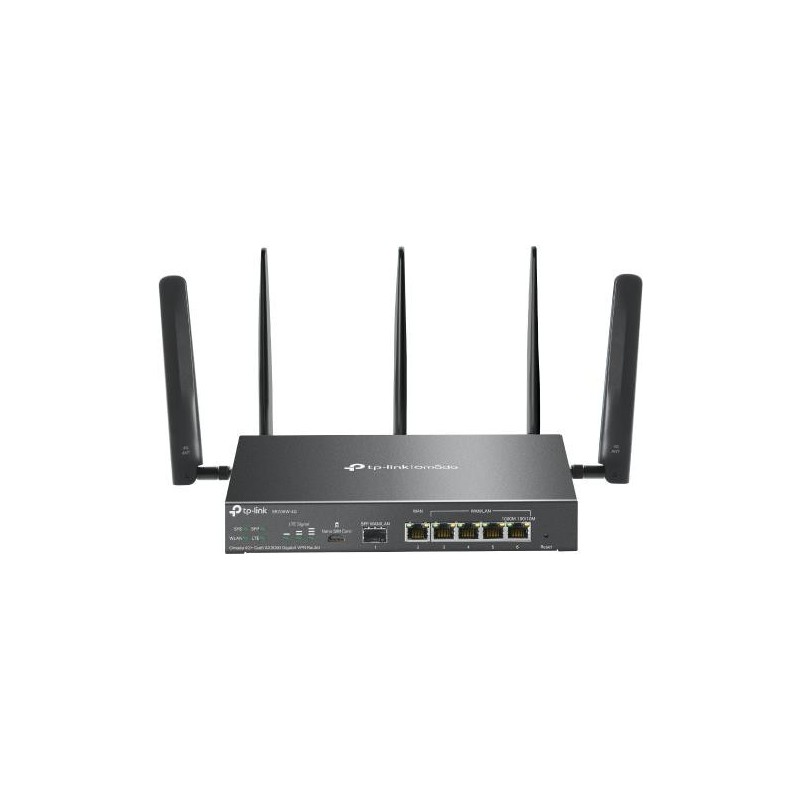 TP-Link Omada ER706W-4G V1 - Wireless Router - WWAN - 5-Port-Switch - 1GbE - WAN-Ports: 6 - Wi-Fi 6 - Dual-Band - 4G - wandmont