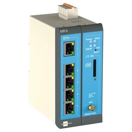 INSYS icom MRX MRX2 LTE - Router - WWAN - 5-Port-Switch - 4G, 2G - an DIN-Schiene montierbar (10024453)