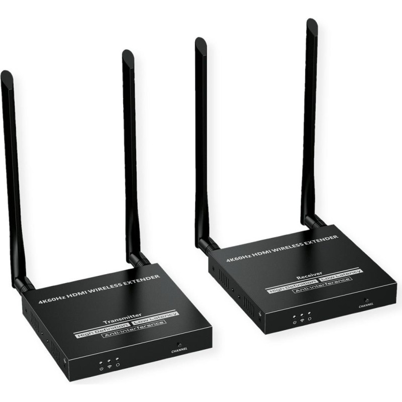 VALUE HDMI 4K Wireless-Kit TX+RX HDMI-Sender u. -Empfänger bis 50m - Kabel-/Adapterset - Digital/Display/Video (14.99.3416)