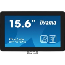 iiyama OTF1616MC-B1 Signage-Display Digital Signage Flachbildschirm 39,6 cm (15.6") LCD 1100 cd/m² Full HD Schwarz Touchscreen