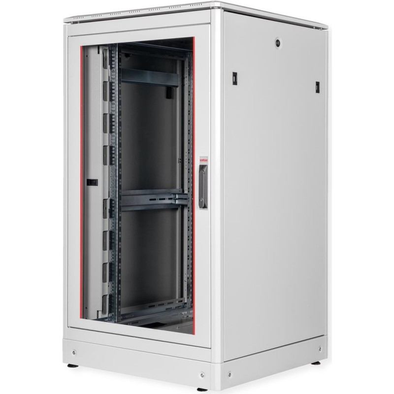 ROLINE 19 Zoll Netzwerkschrank Pro 26 HE 800x800 BxT Glastür grau (26.21.0055)