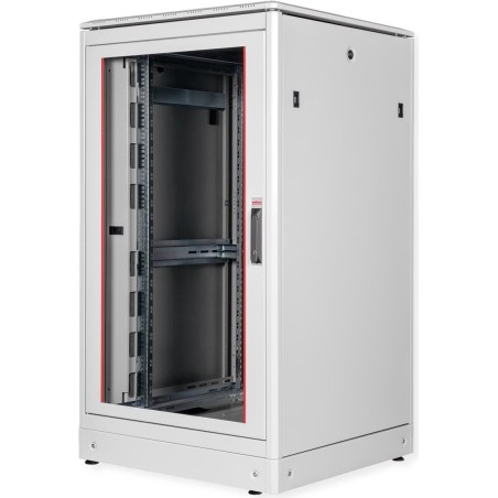 ROLINE 19 Zoll Netzwerkschrank Pro 26 HE 800x800 BxT Glastür grau (26.21.0055)