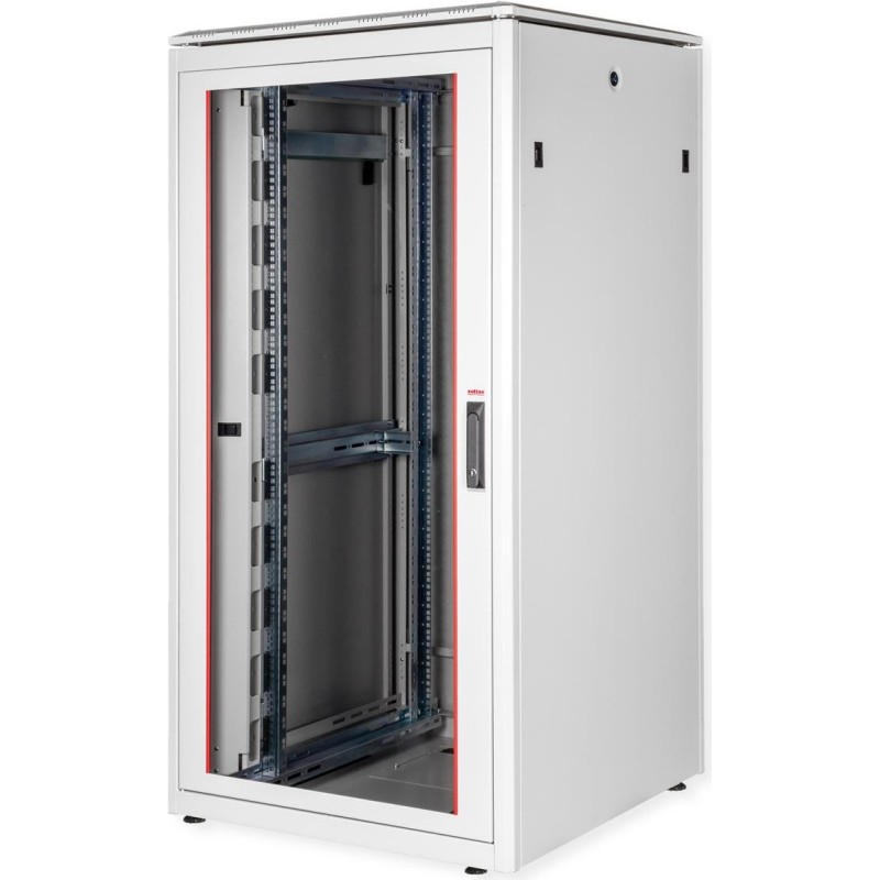 ROLINE 19 Zoll Netzwerkschrank Pro 32 HE 800x800 BxT Glastür grau (26.21.0058)