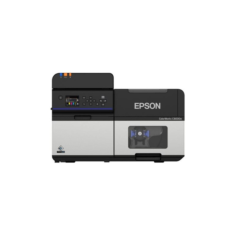 Epson ColorWorks C8000e (BK) - Etikettendrucker - Farbe - Tintenstrahl - Rolle (11,2 cm) - 600 x 1200 dpi - Gigabit LAN, USB 3,