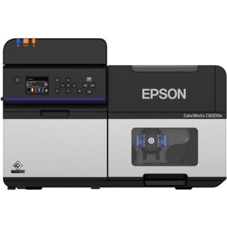 Epson ColorWorks C8000e (BK) - Etikettendrucker - Farbe - Tintenstrahl - Rolle (11,2 cm) - 600 x 1200 dpi - Gigabit LAN, USB 3,