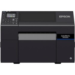 ColorWorks D6500 dye ink, Cutter, Disp., USB, Ethernet, schwarz Farb-Etikettendrucker, Tintenstrahl (mehrfarbig), Medienbreite